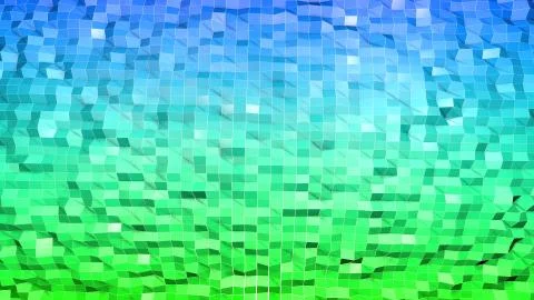 3d render of abstract geometric background with modern gradient colors in low Illustrazione stock