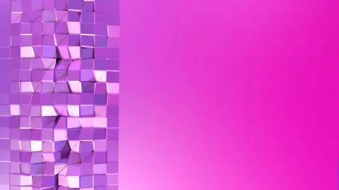 3d render of abstract geometric background with modern gradient colors in low 스톡 일러스트