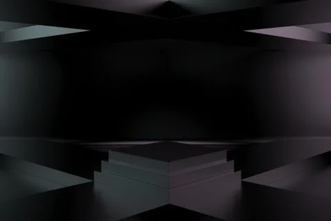 3d render, abstract geometric background, minimalistic primitive shapes, mode Stock Illustration