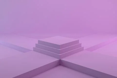 3d render, abstract geometric background, minimalistic primitive shapes, mode Stock Illustration