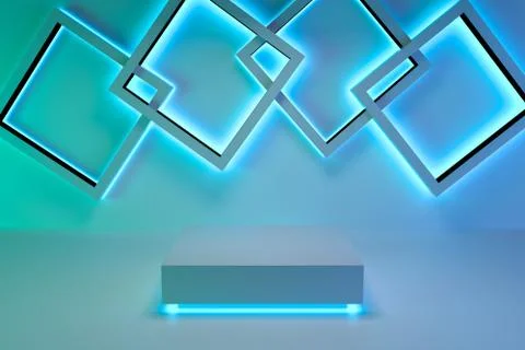 3d render, abstract geometric background, minimalistic primitive shapes, mode Illustration