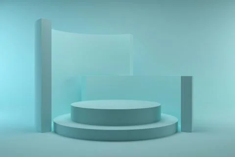 3d render, abstract geometric background, minimalistic primitive shapes, mode Stock Illustration