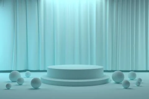 3d render, abstract geometric background, minimalistic primitive shapes, mode Illustrazione stock
