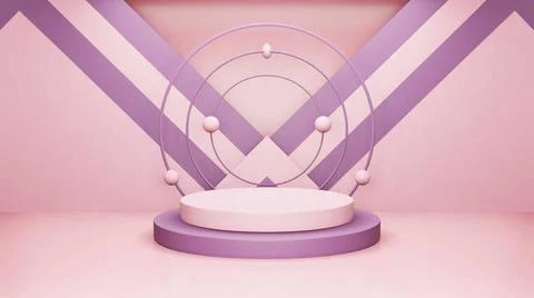3d render, abstract geometric background, minimalistic primitive shapes, m... Fotos de archivo