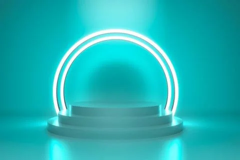 3d render, abstract geometric background, minimalistic primitive shapes, m... Foto stock