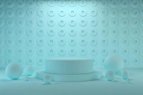3d render, abstract geometric background, minimalistic primitive shapes, m... 写真素材