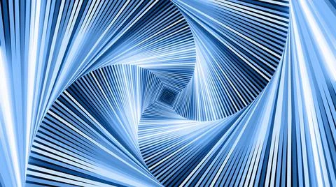 3d render. Abstract geometric bg with rings form complex twisted spiral and Stock Illustration