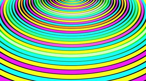 3d render. Abstract geometric bg with rings form complex structure and light Illustrazione stock