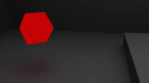 3D Render Of Abstract Geometric Cube Animation Seamless Loop Stock Footage 335902936