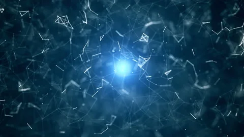 3D render abstract geometric noise with optical flare. Stock Footage 195706532