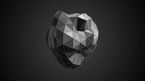 3d render of abstract geometric shape イラスト素材