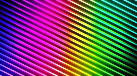 3d Render Abstract gradient background of multicolored lines. Colorful geomet Stock Illustration
