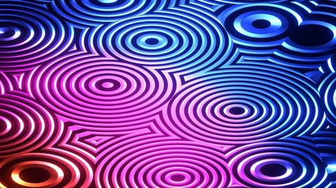 3d Render Abstract gradient background of multicolored lines. Colorful geomet Stock Illustration