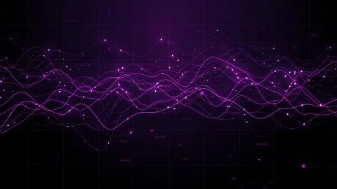 3d render abstract graph with grid and particles. Perfect for finance, statis Stock Illustration