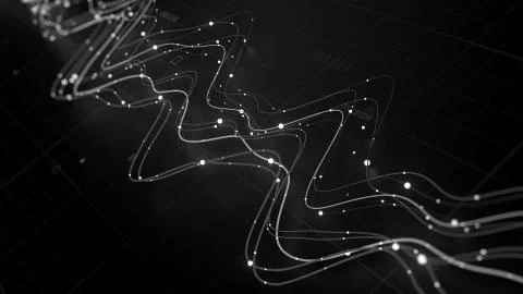 3d render abstract graph with grid and particles. Perfect for finance, statis Illustrazione stock