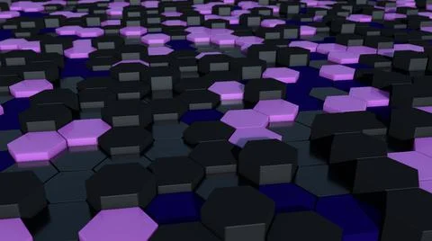 3d render of abstract hexagonal geometric background 스톡 일러스트