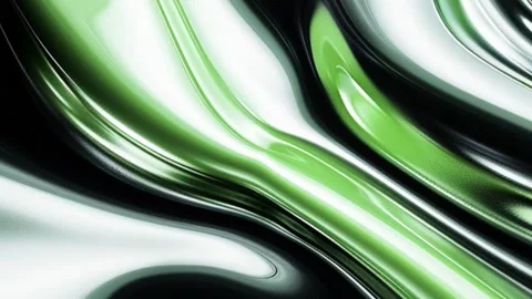 3D render of an abstract holographic green and black background 動画素材 282066066