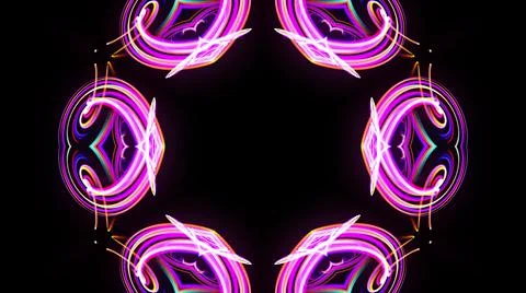 3d render. Abstract laser show. Abstract bg with pattern of glow blue red lines イラスト素材