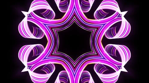 3d render. Abstract laser show. Abstract bg with pattern of glow blue red lines Illustrazione stock