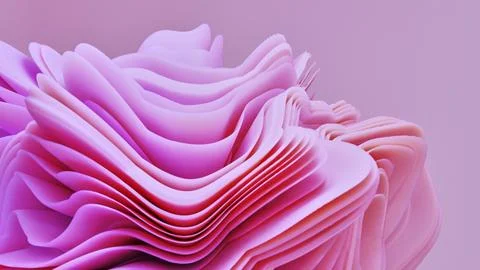 3d render, Abstract layer wallpaper background 스톡 일러스트