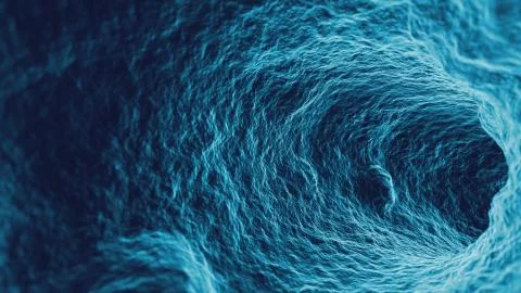 3d render abstract macro background. Microscopic macro closeup of inner surfa Stock Illustration