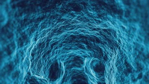 3d render abstract macro background. Microscopic macro closeup of inner surfa Stock Illustration