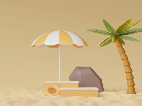 3d render of Abstract minimal display podium for showing products or cosmet.. Stock Illustration