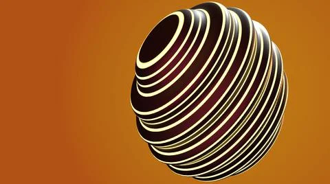 3D Render Abstract, Modern background, sphere object abstract pattern Stock Illustration