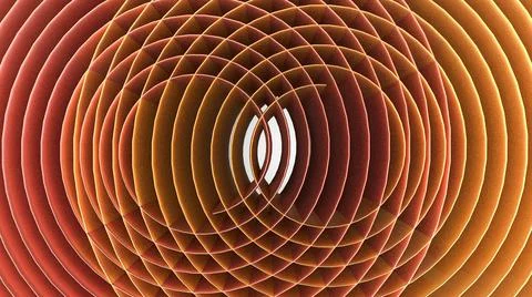 3D Render Abstract, Modern background, metallic spiral line, gold and rose gold Stock Illustration