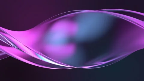 3d render abstract modern glass flow background. Liquid forms. Slow animation. Stock Footage 168065478