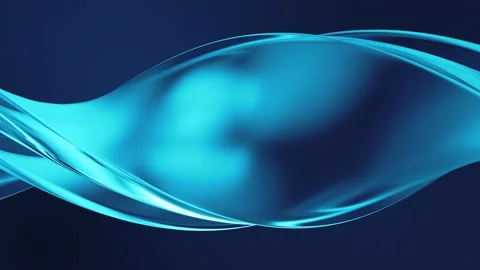 3d render abstract modern glass flow background. Liquid forms. Slow animation. Stock Footage 168065988