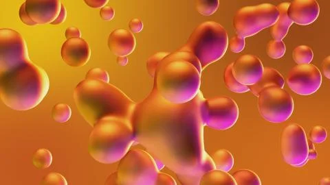 3d render Abstract Motion minimal art liquid background Stock Illustration
