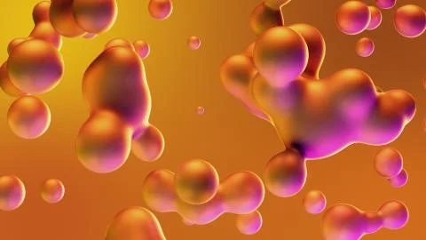 3d render Abstract Motion minimal art liquid background Stock Illustration