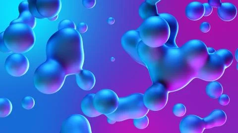 3d render Abstract Motion minimal art liquid background Stock Illustration