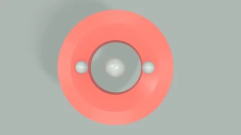 3d render Abstract multi-colored objects on gray background Illustrazione stock