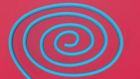 3d render Abstract multi-colored objects minimalist background Illustrazione stock