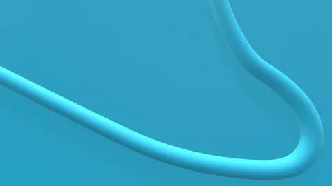 3d render Abstract multi-colored objects minimalist on blue background Illustrazione stock