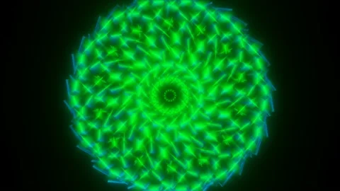 3d render. Abstract neon animation background with rotation wavy color patterns. Stock Footage 171134405