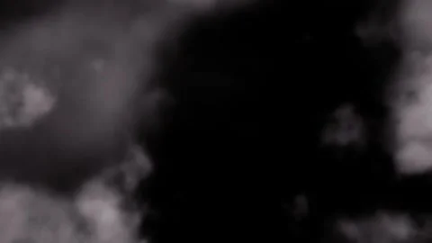 3d Render abstract overlay of smoke clouds, fog, on black background Stock Footage 328985598