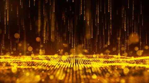 3d render of abstract particle background Stock Illustration