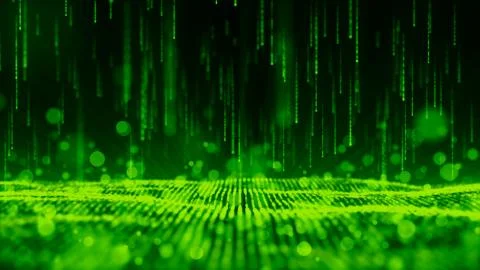 3d render of abstract particle background イラスト素材