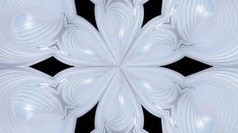 3d render abstract pattern. Kaleidoscope effect with symmetrical structure with Stock Illustration