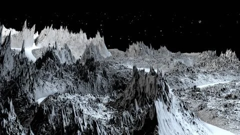 3d render of abstract planet surface. Very detailed sci fi or science fiction Illustrazione stock