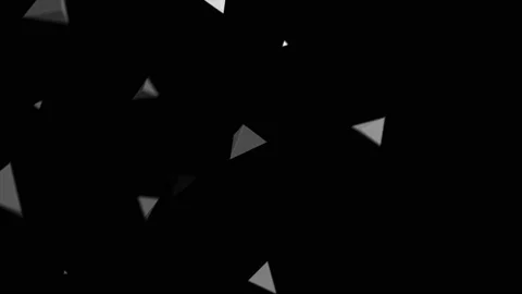 3D render of abstract Plexus black and white geometrical shapes animation Video stock 138745870