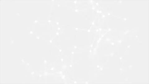 3D render of abstract Plexus white moving dots and lines geometrical shapes Stock Footage 147210145