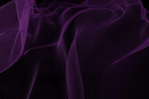 3d render of abstract purple netting Stock Illustration