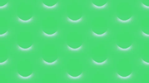 3D Render - Abstract Repeat Luminance Sphere Pattern Green Stock Footage 104814237