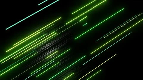 3d render. abstract simple geometric background with green rectangles like Stock Illustration