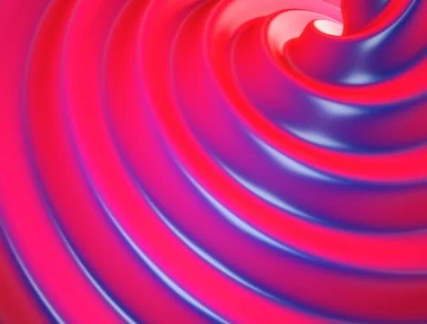 3D render abstract spiral red background 스톡 일러스트