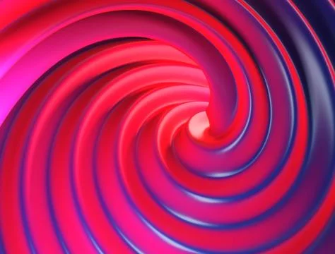 3D render abstract spiral red background 스톡 일러스트